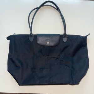 Longchamp Le Pilage Large Tote- All Black